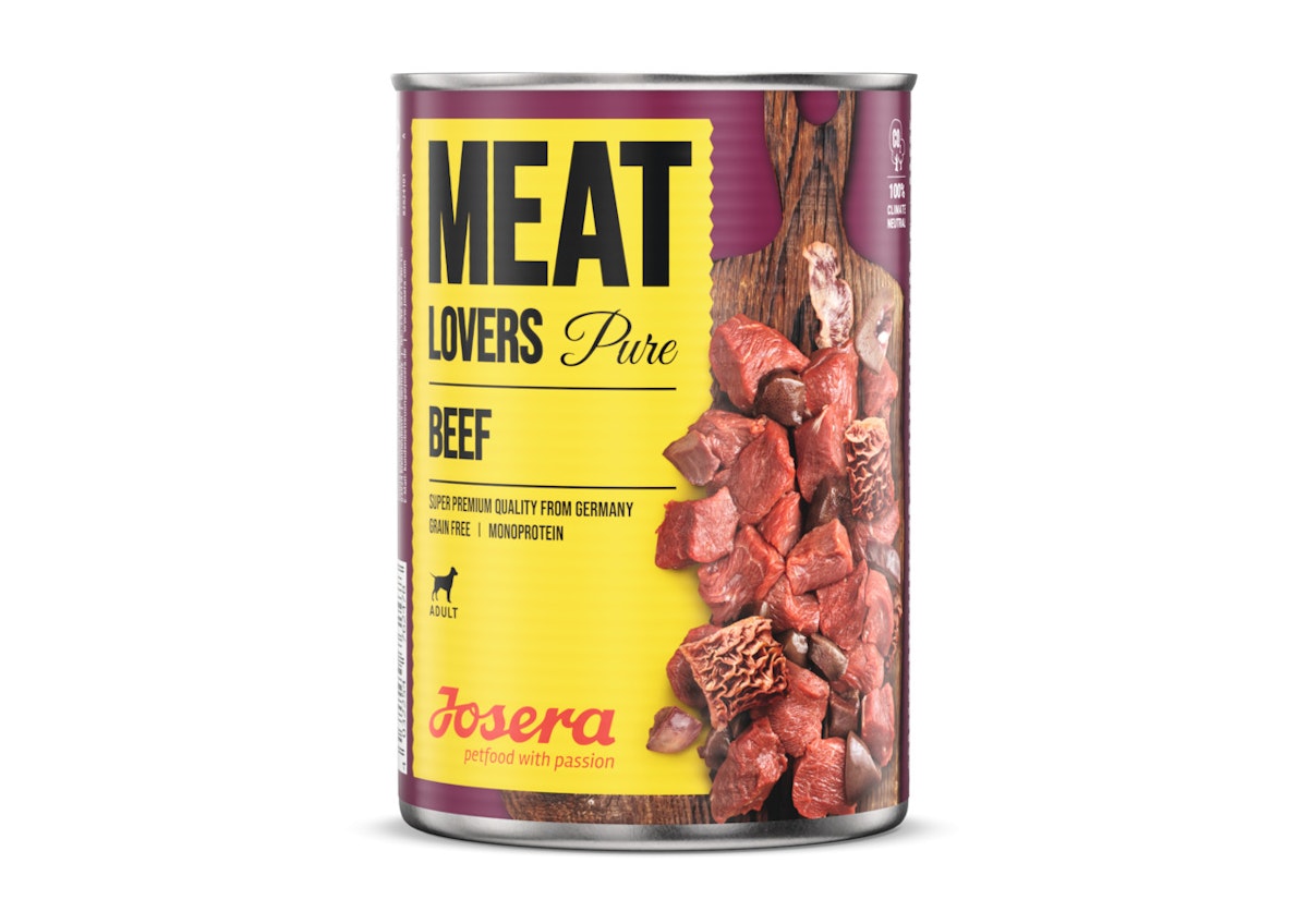Josera 400 Gramm Hundenassfutter 12 x 400 Gramm Pure Beef