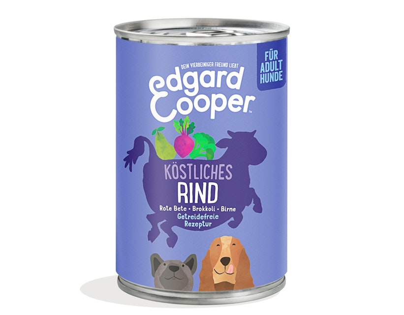Edgard&Cooper Adult 400 Gramm Hundenassfutter Sparpaket 12 x 400 Gramm RindVorschaubild
