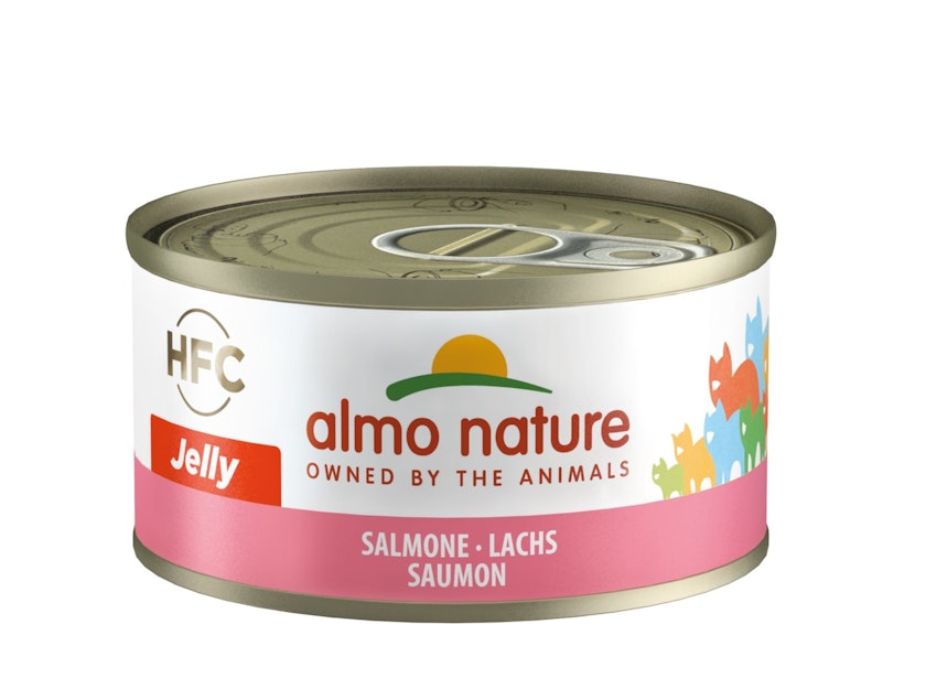 Almo Nature HFC Jelly 70g Dose Katzennassfutter Sparpaket 48 x 70 Gramm LachsVorschaubild
