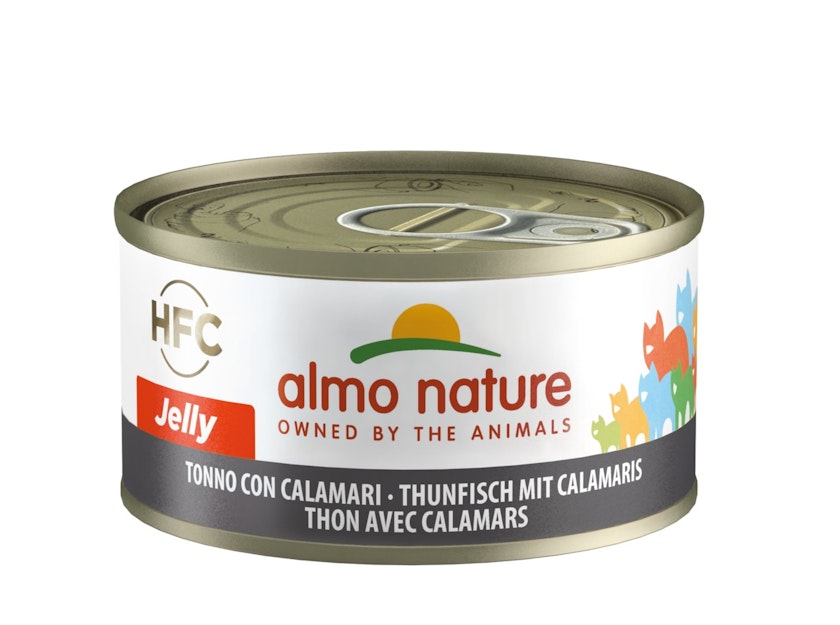 Almo Nature HFC Jelly 70g Dose Katzennassfutter Sparpaket 48 x 70 Gramm Thunfisch & CalamarisVorschaubild