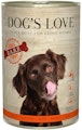 Dog's Love B.A.R.F. 400g Dose Hundenassfutter Sparpaket 12 x 400 Gramm RindVorschaubild