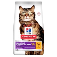 Hill's SP Feline Adult Sensitive Stomach+Skin Katzentrockenfutter Diätnahrung