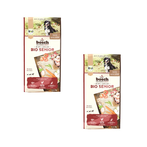 bosch Bio Senior Hühnchen & Preiselbeere Hundetrockenfutter